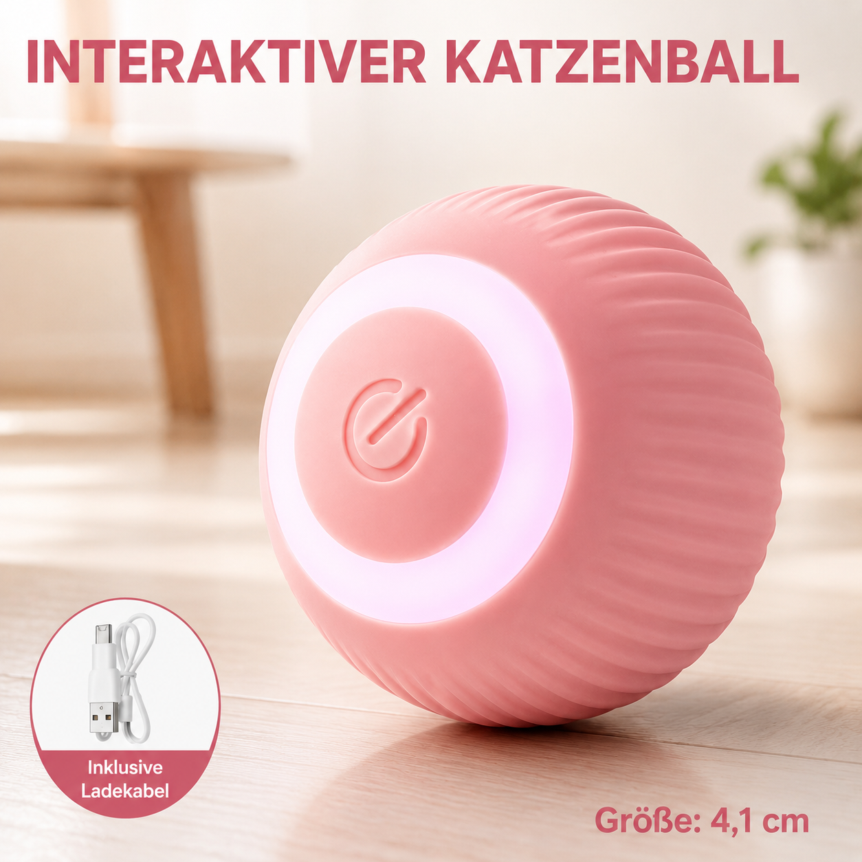 Automatischer Katzen-Spielball