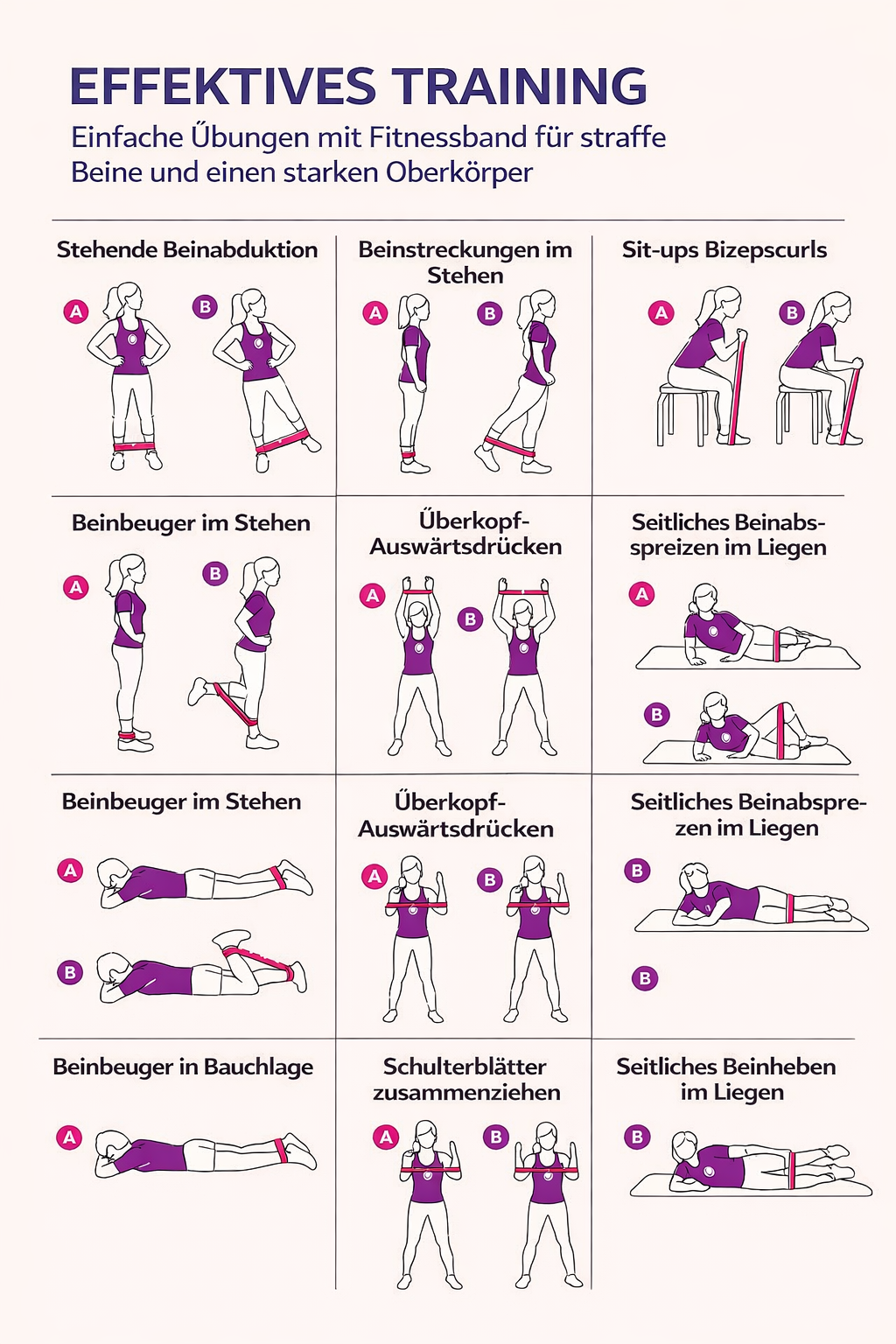 Bande di resistenza per il fitness