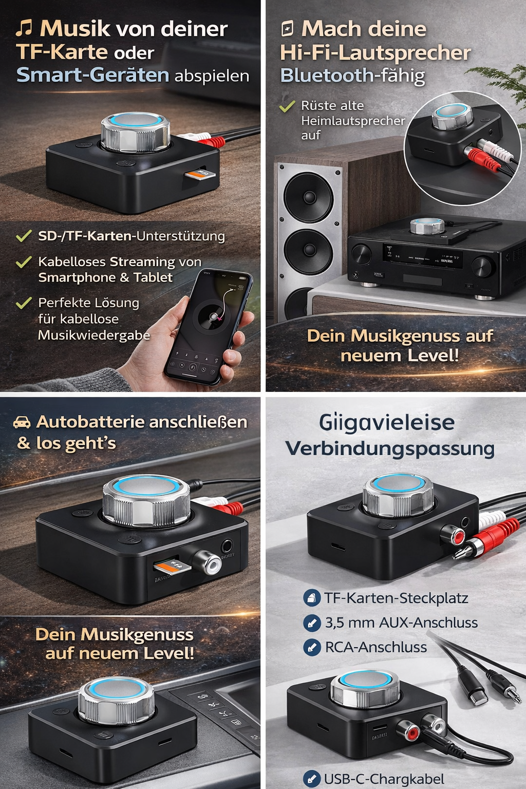 Ricevitore audio Bluetooth 5.0