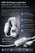 Cavo di prolunga USB con interruttore ON/OFF