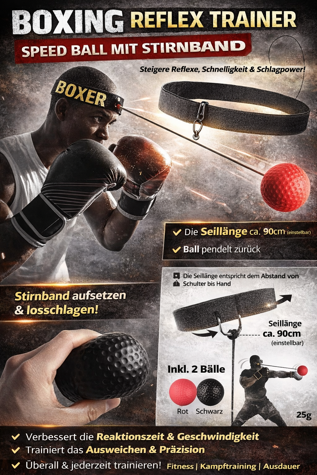 Allenatore di riflessi da boxe Muay Thai