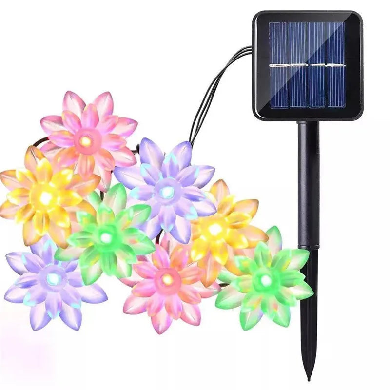 Solar Lotusblumen-Lichterkette