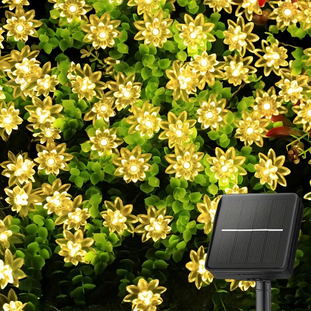Solar Lotusblumen-Lichterkette