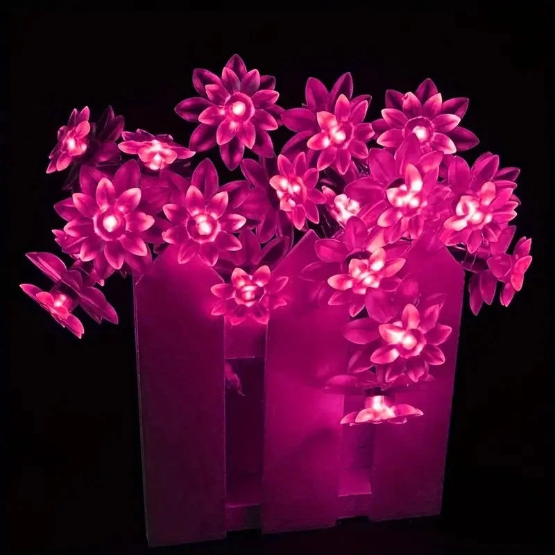 Solar Lotusblumen-Lichterkette