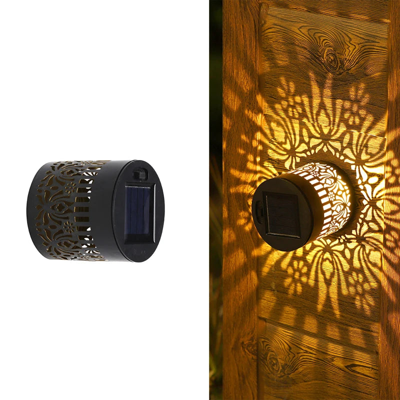 LED Solar - Wandleuchte Mandala