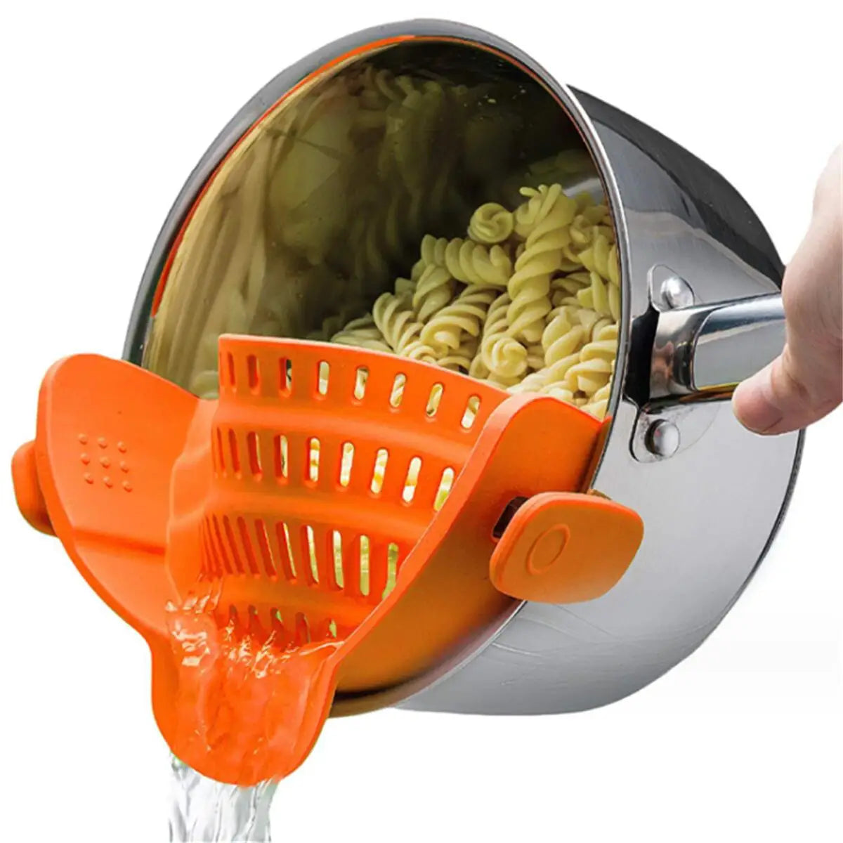 Verstellbares Clip-Sieb zum Kochen