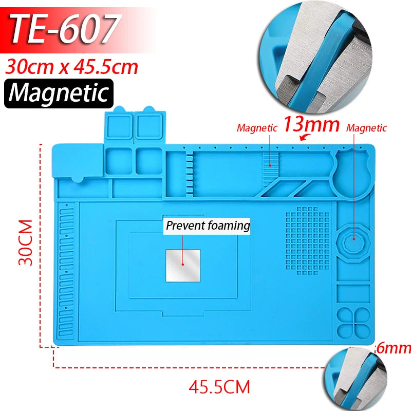 Tapis de travail en silicone pour réparations