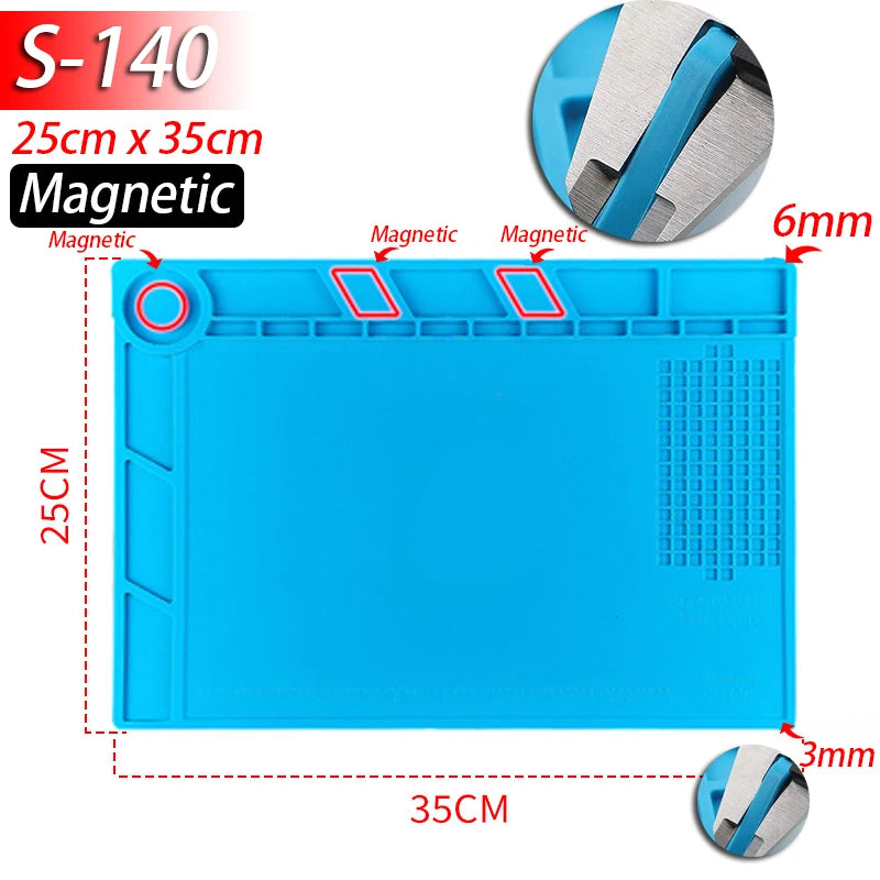 Tapis de travail en silicone pour réparations