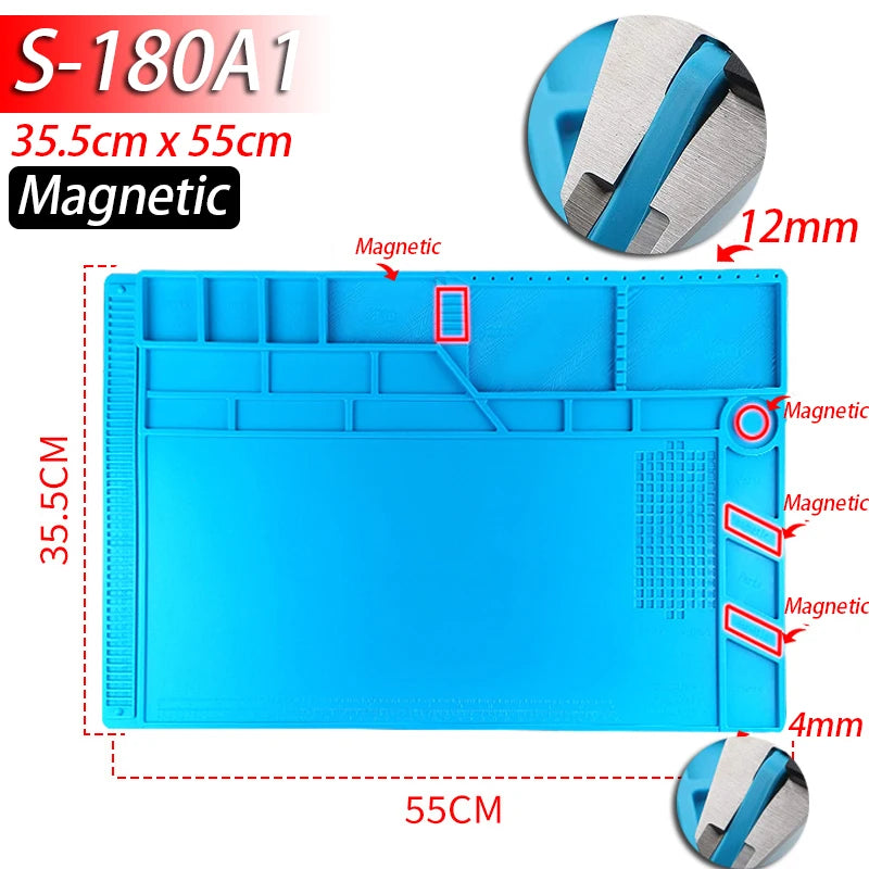 Tapis de travail en silicone pour réparations
