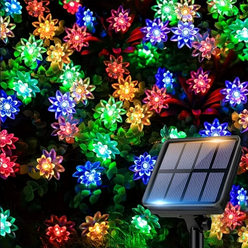 Solar Lotusblumen-Lichterkette