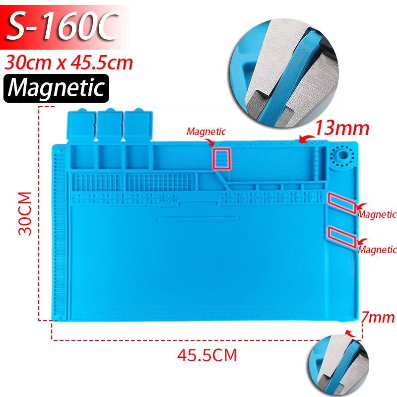 Tapis de travail en silicone pour réparations