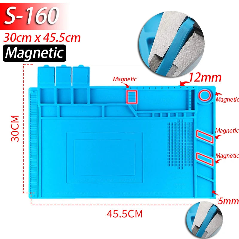 Tapis de travail en silicone pour réparations