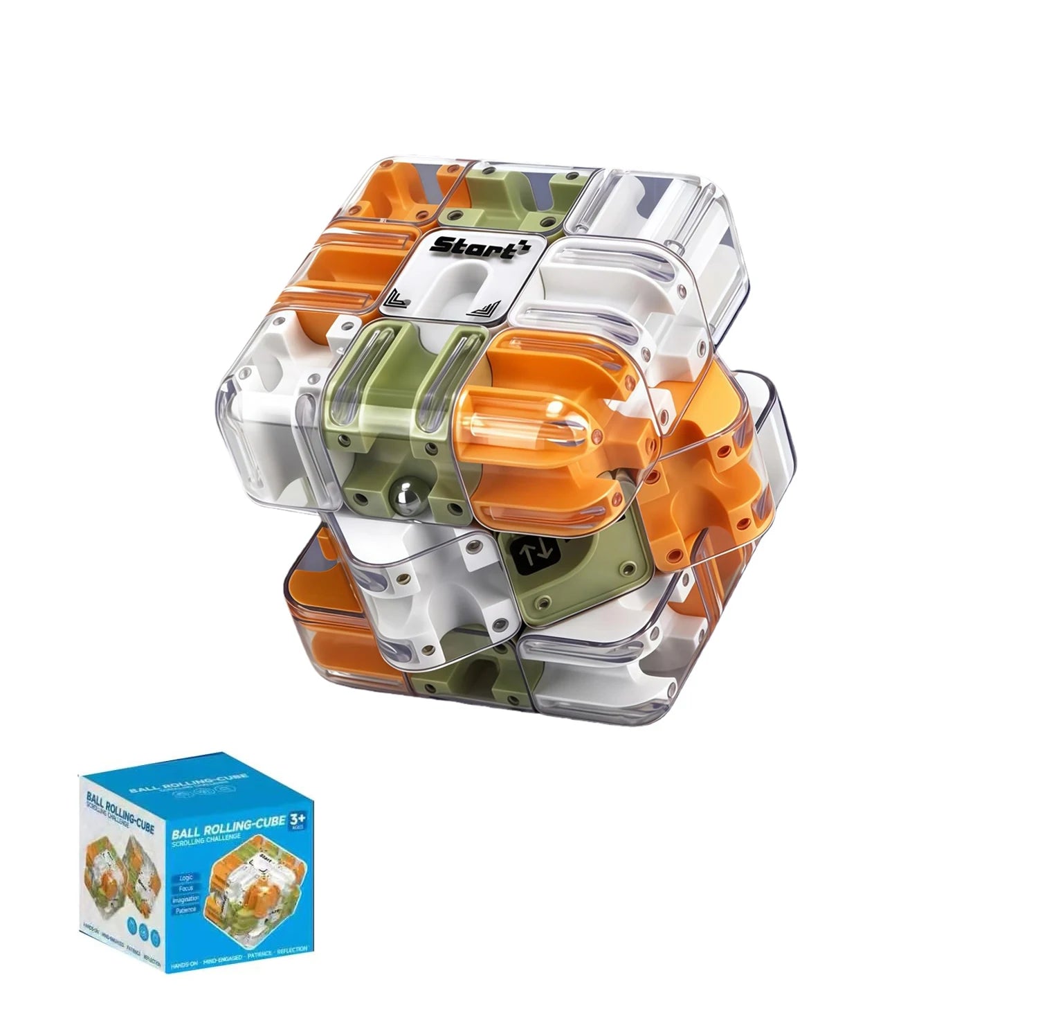 3D Rollkugel Labyrinth Würfel