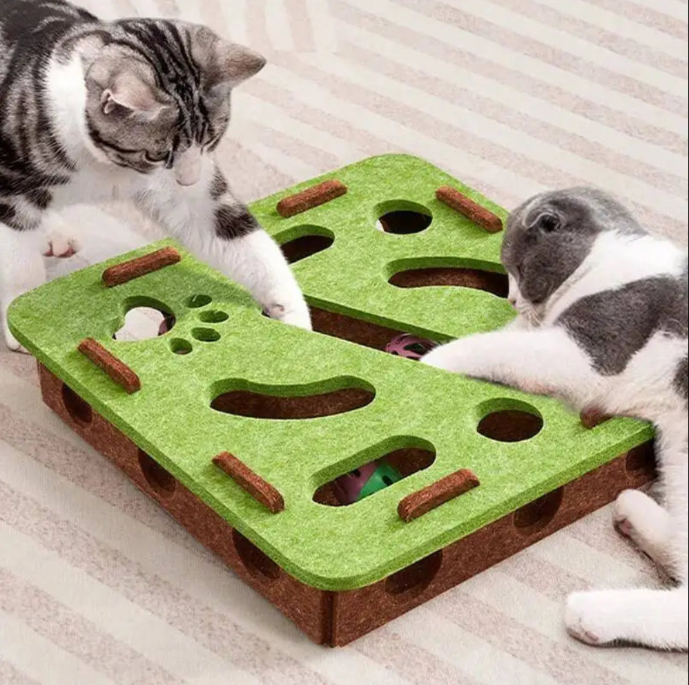 Gioco interattivo per gatti con pallina
