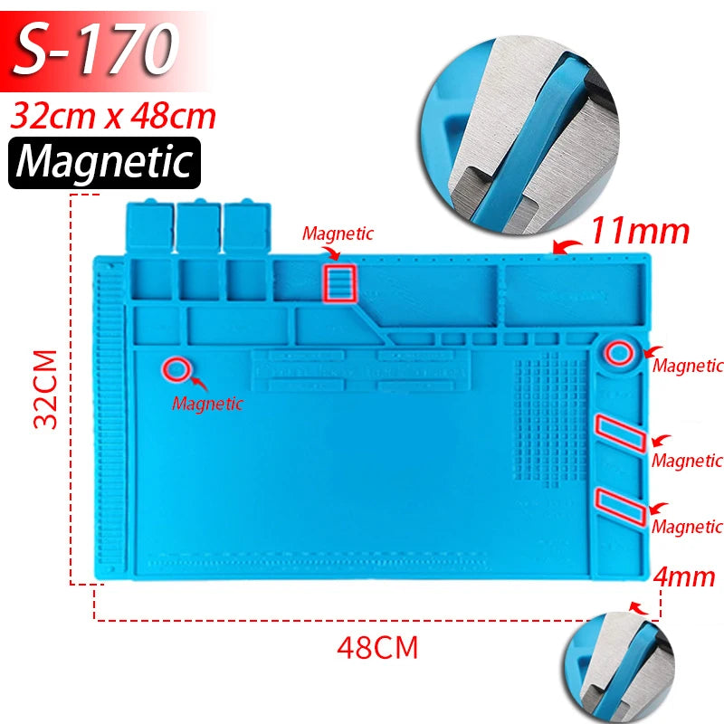 Tapis de travail en silicone pour réparations